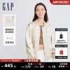 gap女装春季2024复古宽松棒球服夹克，时尚洋气搭配外套874491