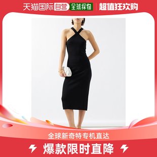 香港直邮nililotan女士modena挂脖针织连衣裙中长连衣裙