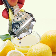 不锈钢柠檬夹小型手动榨汁器家用机，婴儿果汁机简易水果迷你压汁器