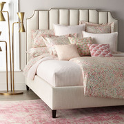 美式布艺床简约现代主卧室，轻奢网红床1.8米双人，婚床北欧风格婚床