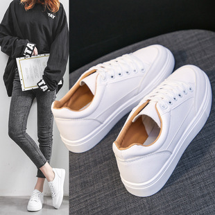 小白鞋女2023韩版舒适平底板鞋休闲运动学生，女鞋透气白鞋