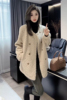 羊羔毛外套(毛外套)女中长款冬季2023韩版宽松高级感加厚皮毛一体上衣