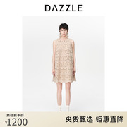 dazzle地素奥莱无袖连衣裙，春夏装水溶刺绣镂空a字裙子短裙女