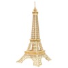 巴黎铁塔木色3D立体手工DIY拼装建筑模型高难度拼图成人儿童礼物