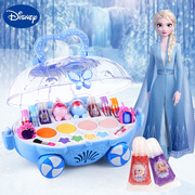 迪士尼儿童化妆品套装无毒女孩，爱莎公主彩妆盒冰雪奇缘玩具指甲油