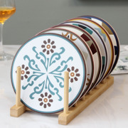 北欧美式创意隔热垫 咖啡杯垫 现代简约轻奢陶瓷餐垫盘垫 锅碗垫