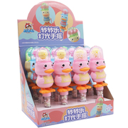 转转乐灯光手摇闪光玩具糖果可爱造型鸭子儿童玩具小鸭子糖果