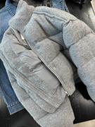 灰色棉服女冬宽松短款加厚保暖2023感百搭外套季韩版立领