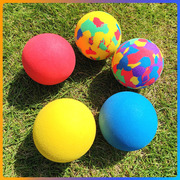 实心eva子弹球幼儿园弹力球儿童彩色海绵球玩具气堡球
