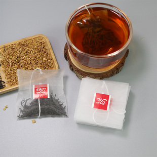 反折标签尼龙泡茶袋食品级茶叶包装空茶分装袋一次性茶包袋茶叶袋