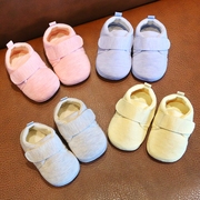 婴儿鞋子女春秋01岁软底棉布4不掉5新生6宝宝，8学步鞋男039个月