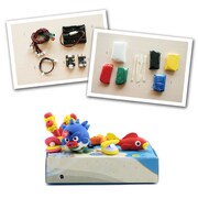 议价支持arduino平台电子粘土，套件自动感应小孩礼物粘土玩具