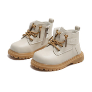 宝宝学步鞋子秋冬季女童马丁靴子，加绒小童棉鞋，婴儿男童皮鞋儿童鞋