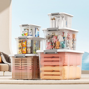 家用透明玩具零食收纳箱大号，车用储物箱塑料收纳盒衣柜衣服整理箱