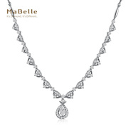 mabelle玛贝尔18k白金豪华钻石，套链晚宴酒会穿戴款长度40cm