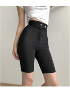 韩国东大门黑色短裤夏季女时尚紧身性感弹力裤子洋气收腹女裤