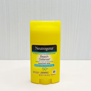 美国Neutrogena露得清无油清爽防过敏隔离全身防晒棒霜SPF50+海滩