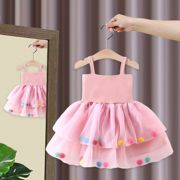 女婴儿夏季吊带裙6-7-8-9个月女童蓬蓬裙0-1-2岁半小女孩夏装裙子
