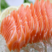 北京闪送 挪威进口冷冻三文鱼刺身中段500g新鲜海鲜生鱼片