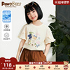 PawinPaw卡通小熊童装2023年夏季女童短袖凉感圆领T恤花边