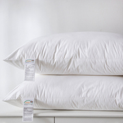全棉羽丝绒枕芯一对装家用 超柔软高中低枕防螨助睡眠枕头枕芯