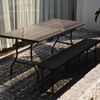 户外桌椅可折叠桌子室外简易长方形餐桌饭桌露台庭院花园折叠桌椅