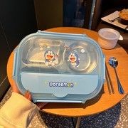 日本304不锈钢饭盒可爱卡通，学生儿童午餐盒带，汤碗保温便当盒餐盘