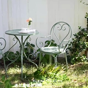 阳台桌椅组合三件套铁艺现代简约休闲网红甜品，奶茶店小圆桌子茶几