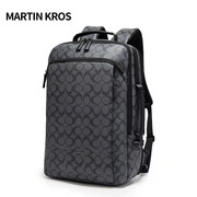 martinkros欧美双肩包c格，商务电脑包多功能大容量男士背包旅行包