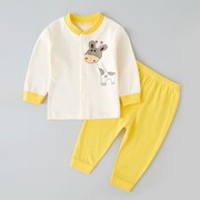 宝宝秋衣套装纯棉内衣长袖，打底衣服全棉婴儿，幼儿1-2-3岁分体秋款