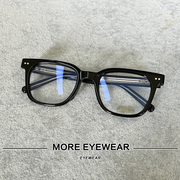 2024GM黑色素颜蓝光眼镜架女方形大框显瘦板材近视眼镜男KARL