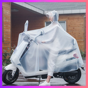透明雨衣电动车单双人长款男女全身防雨暴雨pvc摩托骑行雨披定制