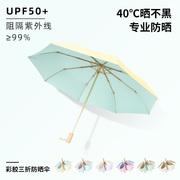 太阳伞女防晒防紫外线2023年晴雨伞两用遮阳伞折叠高颜值UV