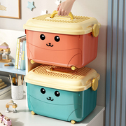 儿童玩具手提式收纳箱家用可爱宝宝婴儿，零食衣服储物整理盒小号