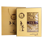 湖湘浩茗湖南安化黑茶茯砖茶手工茯茶2014年手筑王1kg礼盒