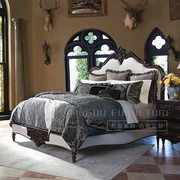 欧式雕花实木床双人床美式乡村双人大床法式仿古床主卧床奢华家具