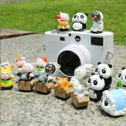 熊猫太空兔相机热靴盖防尘创意适用于索尼富士微单尼康单反佳能