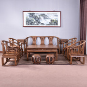 鸡翅木沙发红木家具小户型，新中式纯实木，n整装明清仿古沙发椅