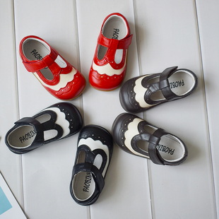  Paobinno 帕比诺女童鞋婴儿宝宝羊皮鞋真皮学步鞋防滑