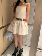 韩国东大门shopposter24年吊带连衣裙短裙，基础百搭