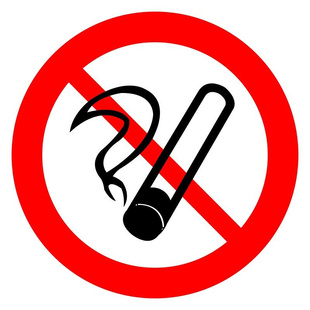 共泰交通安全标识标志指示牌道路设施警示牌直径60cm禁止吸烟标牌