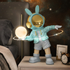 创意台灯床头灯太空人月球灯儿童送男生生日礼物客厅卧室氛围夜灯
