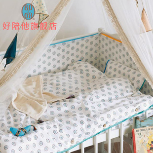 日本BOBO新生儿六层纱布床品9件床组宝宝被褥幼儿园床上用品套装