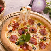 萨拉米切片意式披萨，香肠火腿库托比萨片，商用西餐烘焙1kg