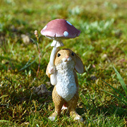 可爱兔子摆件创意动物树脂花园欢迎牌家居装饰品开业送礼物情人节