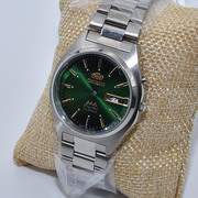 双狮表壳适用4694146943机芯3a不锈钢，包片平面镜片双历手表配件