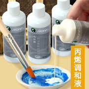 马利丙烯颜料调料100ml媒介剂 炳稀画手绘墙绘调和液延缓剂流平胶