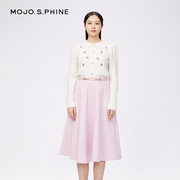 mojo秋冬季高级设计法式收腰半身裙子女，优雅气质通勤a字中长裙
