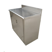 定制不锈钢餐柜整体简易橱柜厨房柜碗柜灶台柜炉柜餐边柜柜保