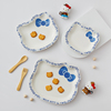 HelloKitty可爱卡通餐具陶瓷碗碟套装家用创意异型一人食碗盘子